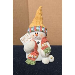 Sarah's Attic Snowonders  January 1998 "Capper" Snowman Vintage Figurine No box